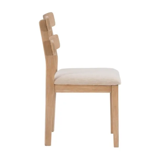 Kirkland's Home Natural Wood Slatted Back Dining Chairs, Set Of 2- Dining Chairs