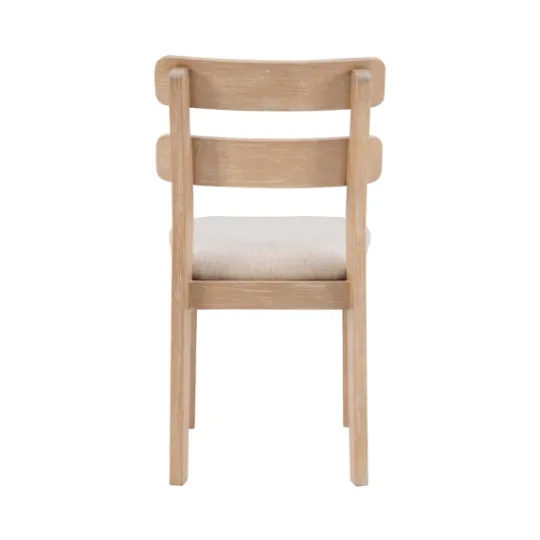 Kirkland's Home Natural Wood Slatted Back Dining Chairs, Set Of 2- Dining Chairs