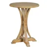 Kirkland's Home Natural Wooden Arched Base Round Top Accent Table- Accent & End Tables