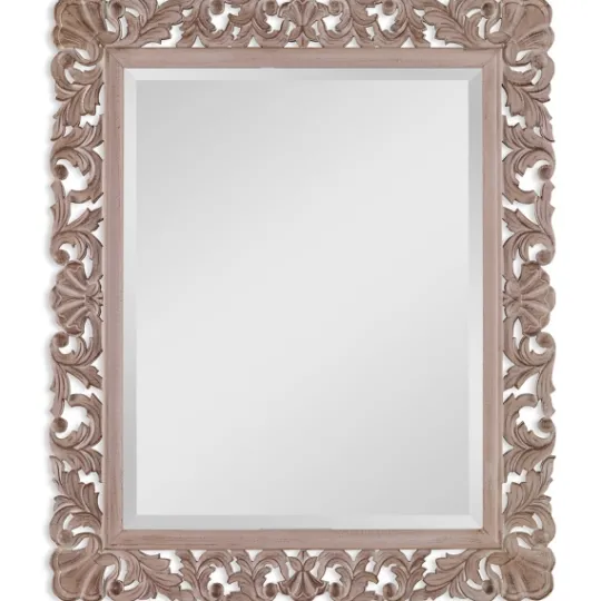Kirkland's Home Natural Wooden Beveled Wall Mirror- Decorative Mirrors