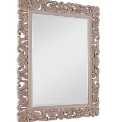 Kirkland's Home Natural Wooden Beveled Wall Mirror- Decorative Mirrors