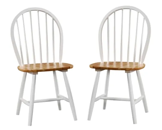 Kirkland's Home Natural Wooden Dining Chairs, Set Of 2- Dining Chairs