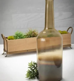 Kirkland's Home Natural Wooden Tray With Metal Handles- Decorative Trays