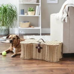Kirkland's Home Natural Woven Bone Shaped Basket, 24 In.- Baskets & Boxes
