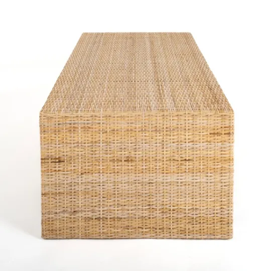 Kirkland's Home Natural Woven Rat Coffee Table- Coffee Tables