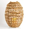 Kirkland's Home Natural Woven Rat Led Lantern, 16 In.- Lanterns