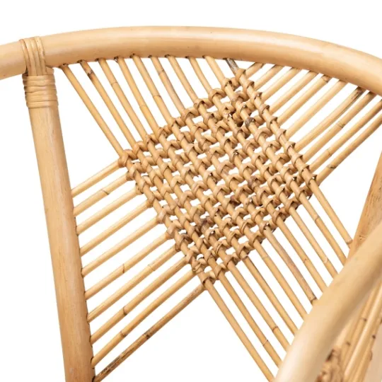 Kirkland's Home Natural Woven Rat X-Back Dining Chair- Dining Chairs