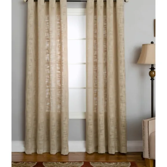 Kirkland's Home Natural Woven Single Curtain Panel, 84 In.- Curtains & Drapes