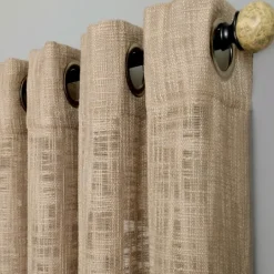 Kirkland's Home Natural Woven Single Curtain Panel, 84 In.- Curtains & Drapes