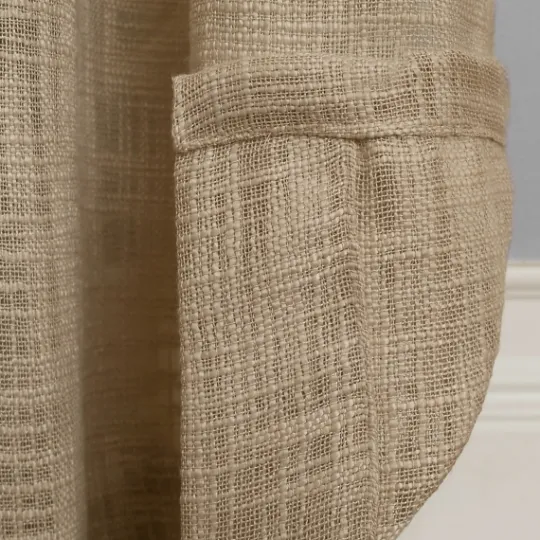 Kirkland's Home Natural Woven Single Curtain Panel, 84 In.- Curtains & Drapes
