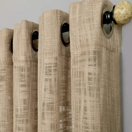 Kirkland's Home Natural Woven Single Curtain Panel, 84 In.- Curtains & Drapes