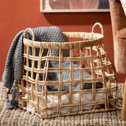 Kirkland's Home Natural Woven Water Hyacinth Baskets, Set Of 2- Baskets & Boxes