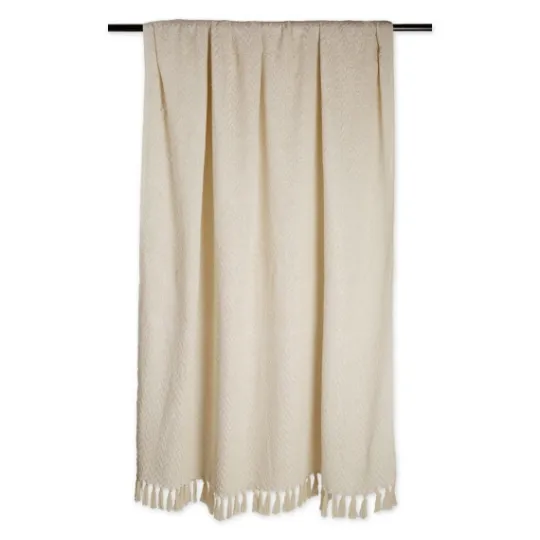 Kirkland's Home Natural Woven Zig Zag Throw- Blankets & Throws