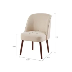 Kirkland's Home Natural Wraparound Back Dining Chair- Dining Chairs