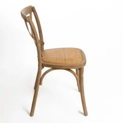 Kirkland's Home Natural X Frame Cane Seat Dining Chair- Dining Chairs