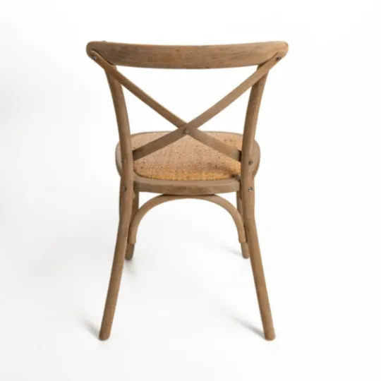 Kirkland's Home Natural X Frame Cane Seat Dining Chair- Dining Chairs
