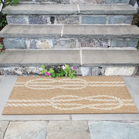 Kirkland's Home Nautical Rope Indoor/Outdoor Area Rug, 2X3- Outdoor Rugs