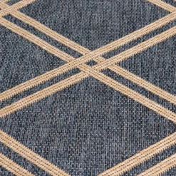 Kirkland's Home Navy Adelaide Trellis Outdoor Area Rug, 6X9- Outdoor Rugs
