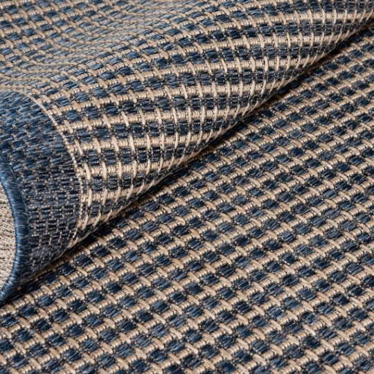 Kirkland's Home Navy Adelaide Woven Outdoor Area Rug, 6X9- Outdoor Rugs