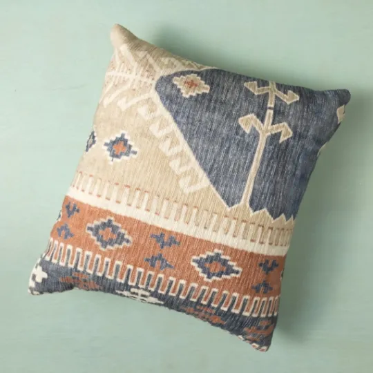 Kirkland's Home Navy And Rust Vintage Bahiti Throw Pillow- Pillows