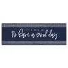 Kirkland's Home Navy And White Good Day Canvas Art Print- Wall Quotes & Signs