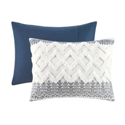 Kirkland's Home Navy And White 3-Pc. California King Duvet Set- Duvets