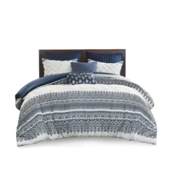Kirkland's Home Navy And White 3-Pc. Full/Queen Comforter Set- Comforters