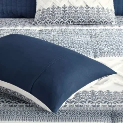 Kirkland's Home Navy And White 3-Pc. Full/Queen Comforter Set- Comforters
