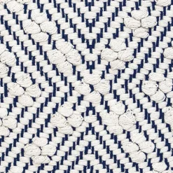 Kirkland's Home Navy And White Woven Maze Pillow- Pillows