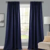 Kirkland's Home Navy Back Tab Blackout Curtain Panel Set, 84 In.- Curtains & Drapes