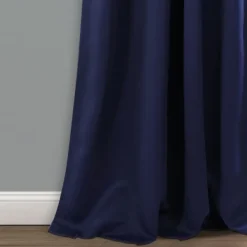 Kirkland's Home Navy Back Tab Blackout Curtain Panel Set, 84 In.- Curtains & Drapes