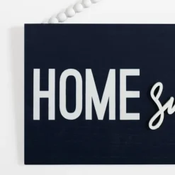 Kirkland's Home Navy Beaded Home Sweet Home Wall Plaque- Wall Quotes & Signs