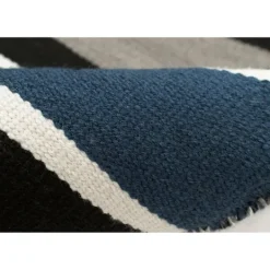 Kirkland's Home Navy Bold Stripe Indoor/Outdoor Area Rug, 5X7- Outdoor Rugs