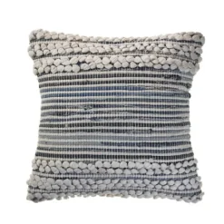 Kirkland's Home Navy Bold Textured Pillow- Pillows