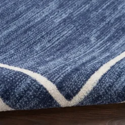 Kirkland's Home Navy Bordered Indoor/Outdoor Accent Rug, 2X4- Outdoor Rugs