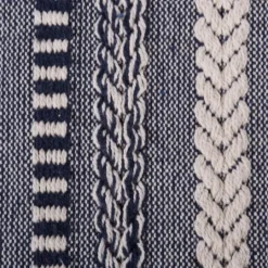Kirkland's Home Navy Braided Stripe Throw- Blankets & Throws