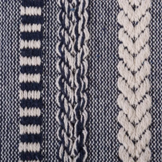Kirkland's Home Navy Braided Stripe Throw- Blankets & Throws