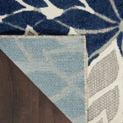 Kirkland's Home Navy Bright Floral Burst Outdoor Area Rug, 7X10- Outdoor Rugs