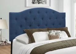 Kirkland's Home Navy Bryne Button Tufted Full/Queen Headboard- Beds & Headboards