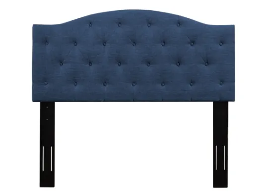 Kirkland's Home Navy Bryne Button Tufted Full/Queen Headboard- Beds & Headboards
