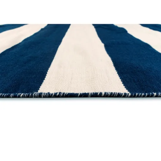 Kirkland's Home Navy Cabana Stripe Indoor/Outdoor Area Rug, 7X9- Outdoor Rugs