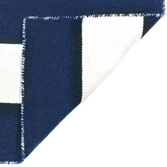 Kirkland's Home Navy Cabana Stripe Indoor/Outdoor Area Rug, 3X5- Outdoor Rugs