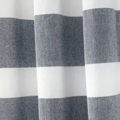Kirkland's Home Navy Cape Cod Stripe Curtain Panel Set, 95 In.- Curtains & Drapes