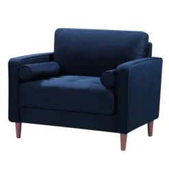 Kirkland's Home Navy Chelsea Modern Accent Chair- Accent Chairs