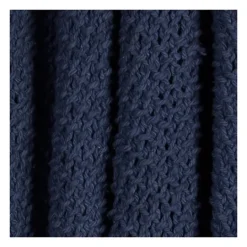 Kirkland's Home Navy Cotton Tassel Throw- Blankets & Throws
