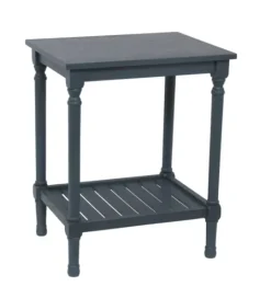 Kirkland's Home Navy Crate Shelf Side Table- Accent & End Tables