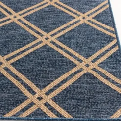 Kirkland's Home Navy Diamond Indoor/Outdoor Area Rug, 5X7- Outdoor Rugs