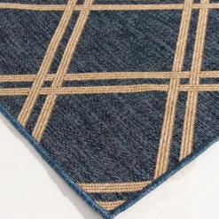 Kirkland's Home Navy Diamond Indoor/Outdoor Area Rug, 5X7- Outdoor Rugs