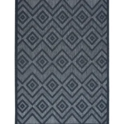 Kirkland's Home Navy Diamond Indoor/Outdoor Area Rug, 6X9- Outdoor Rugs