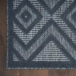 Kirkland's Home Navy Diamond Indoor/Outdoor Area Rug, 6X9- Outdoor Rugs